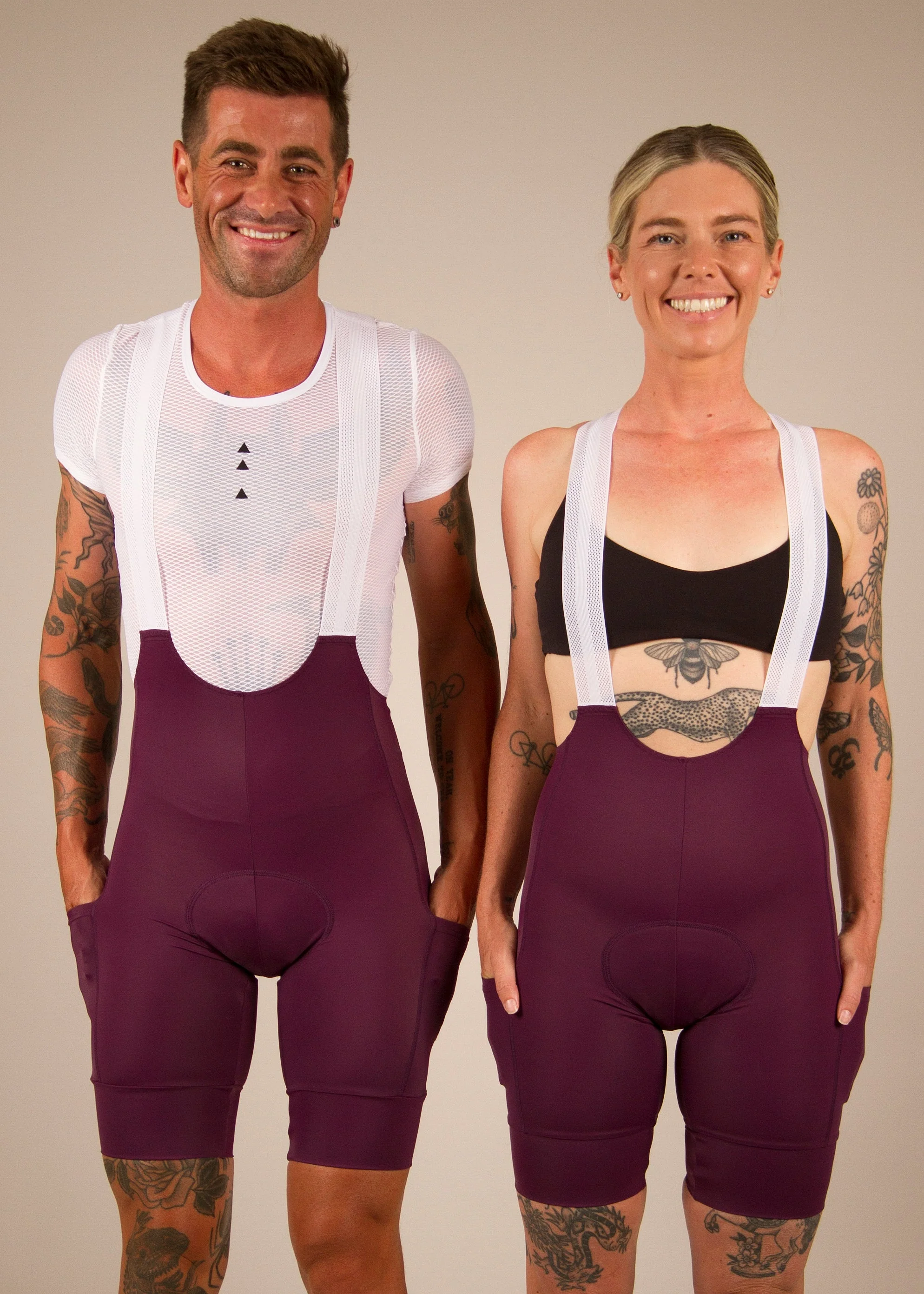 NeoPro Plum Cargo Bibs - Image 4